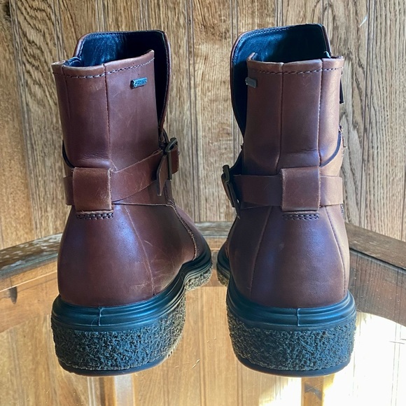 ECCO Women’s  CREPETRAY Gore-Tex Ankle Boots Rust size8 - Picture 12 of 13